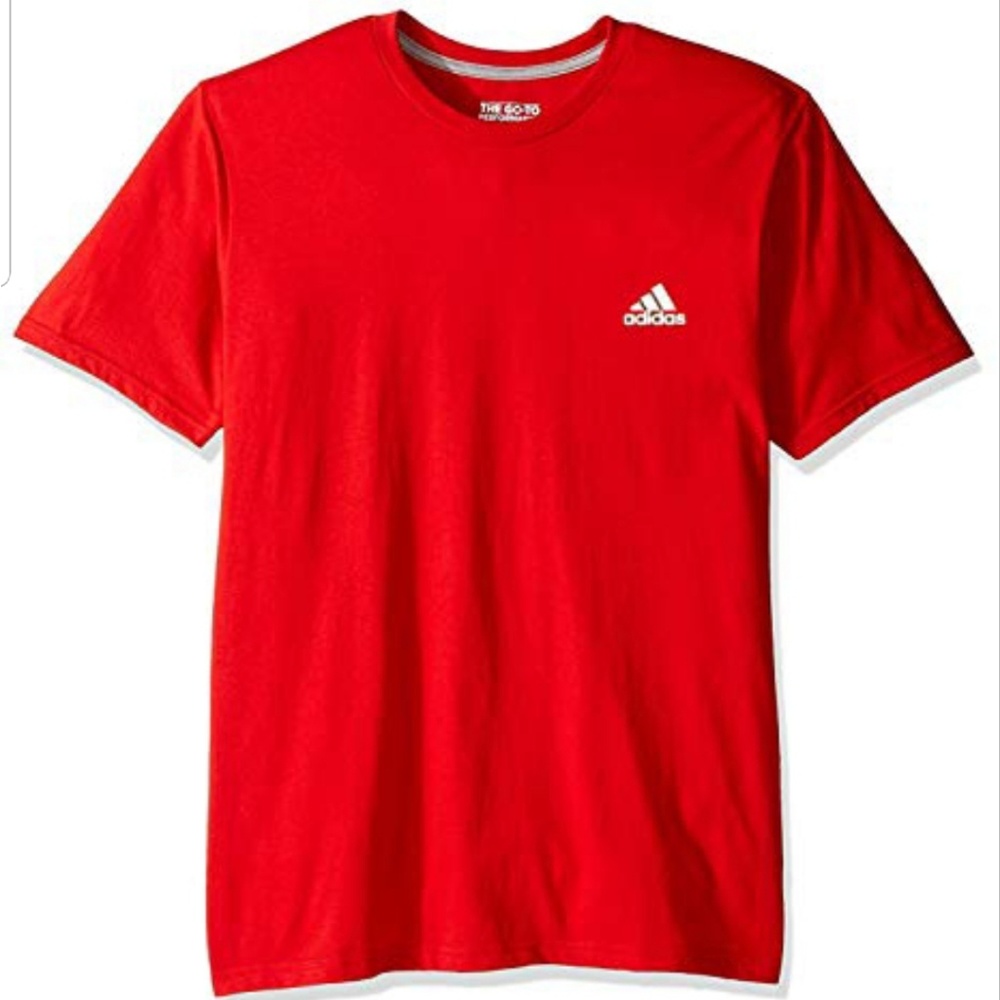Adidas Red and White Tee